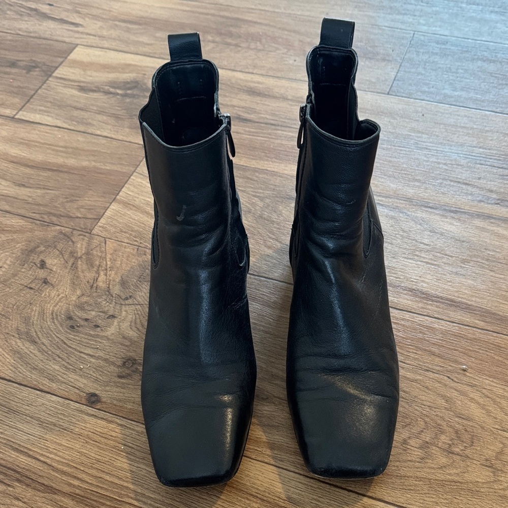 Franco Sarto Black Ankle Booties